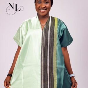 Nia two tone silk kaftan